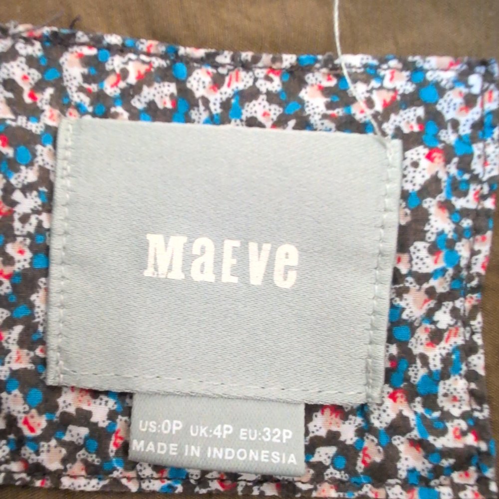 Maeve Green Button-Front Midi Shirt Dress 0P (Petite) - Picture 4 of 7
